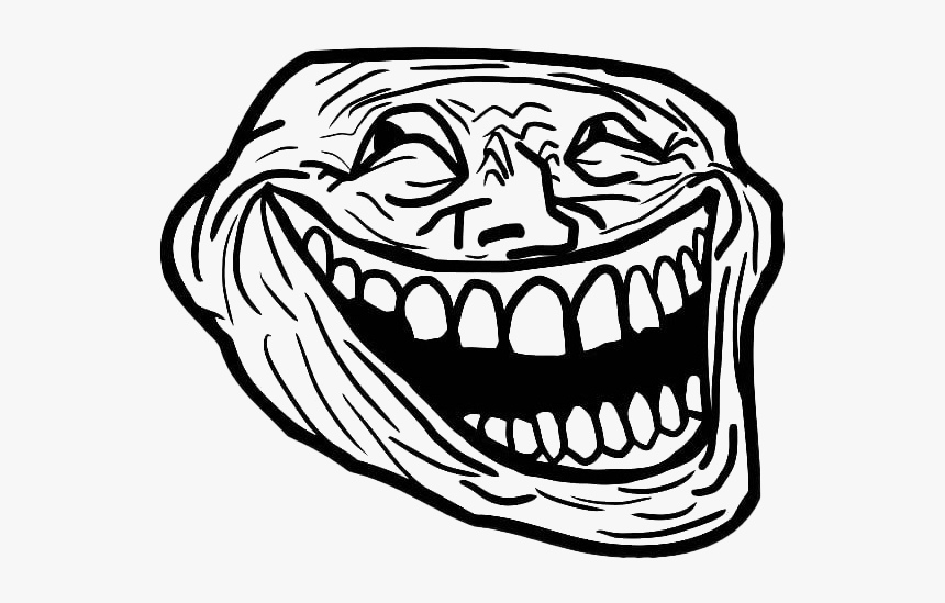 Trollface Meme Png Transparent Image - Troll Face Png, Png Download, Free Download