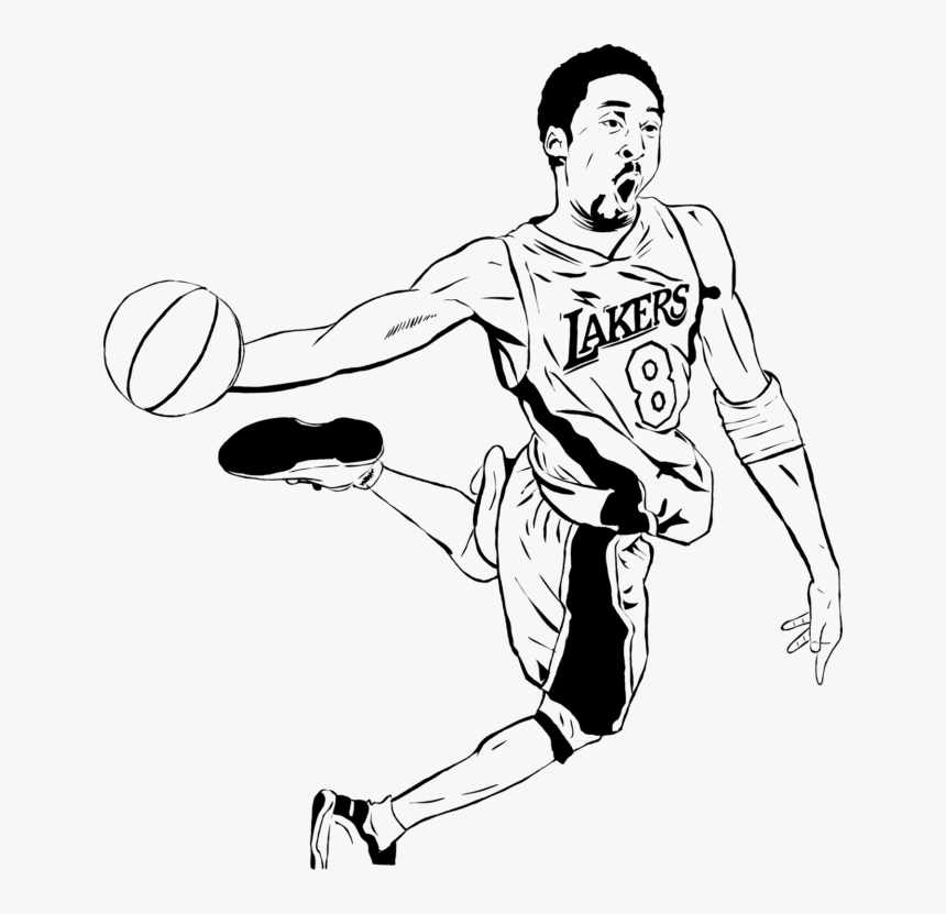 Kobe Bryant Outline Stencils