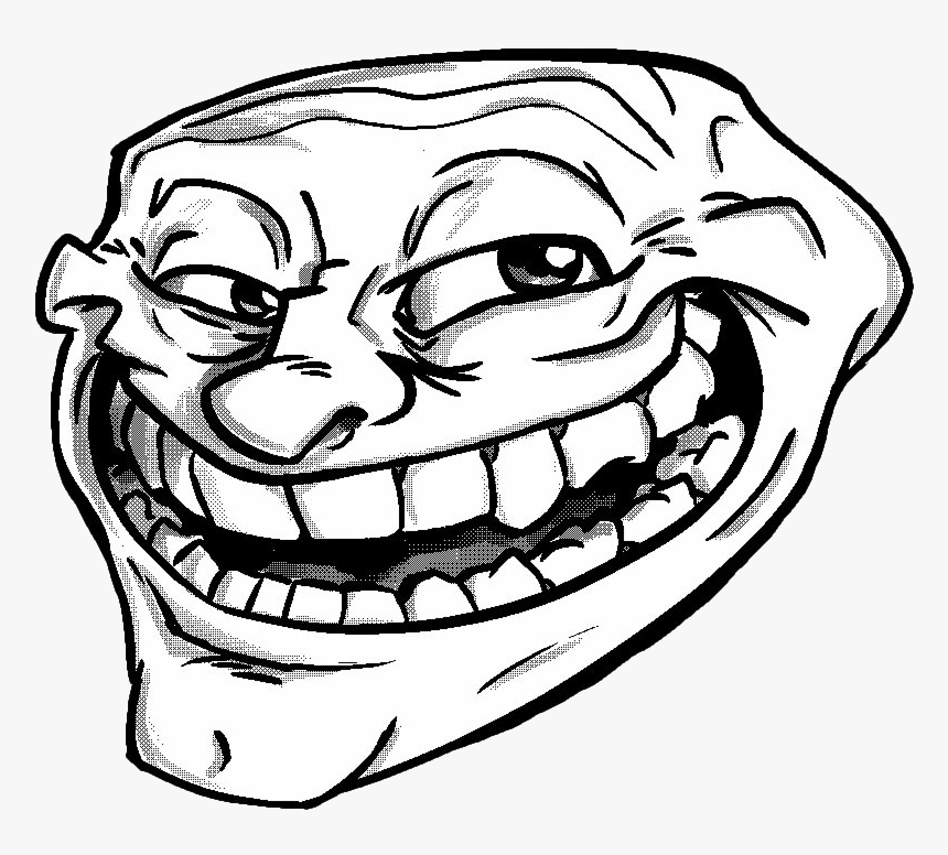 Trollface Meme Png File - Transparent Troll Faces Png, Png Download - kindp...