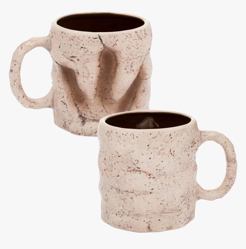 Dinosaur Footprint Sculpted Ceramic Mug - Dinosaur Footprint 20 Oz Sculpted Ceramic Mug, HD Png Download, Free Download