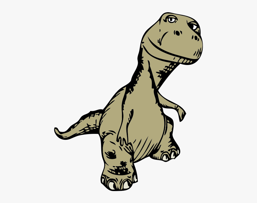 Dinosaur - Cartoon Dinosaur Front View, HD Png Download, Free Download