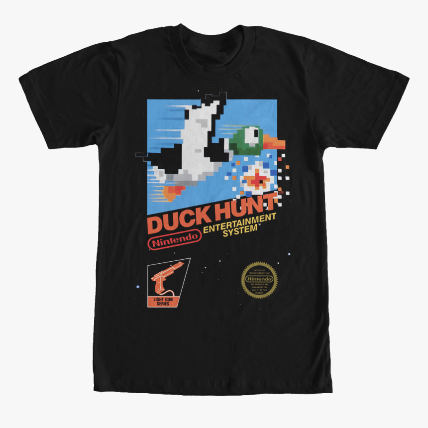 Nintendo Duck Hunt Shirt - Nes Duck Hunt Label, HD Png Download, Free Download