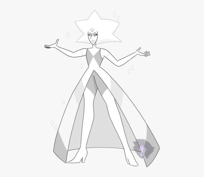 White Diamond Su Fanart , Png Download - Steven Universe White Diamond Design, Transparent Png, Free Download