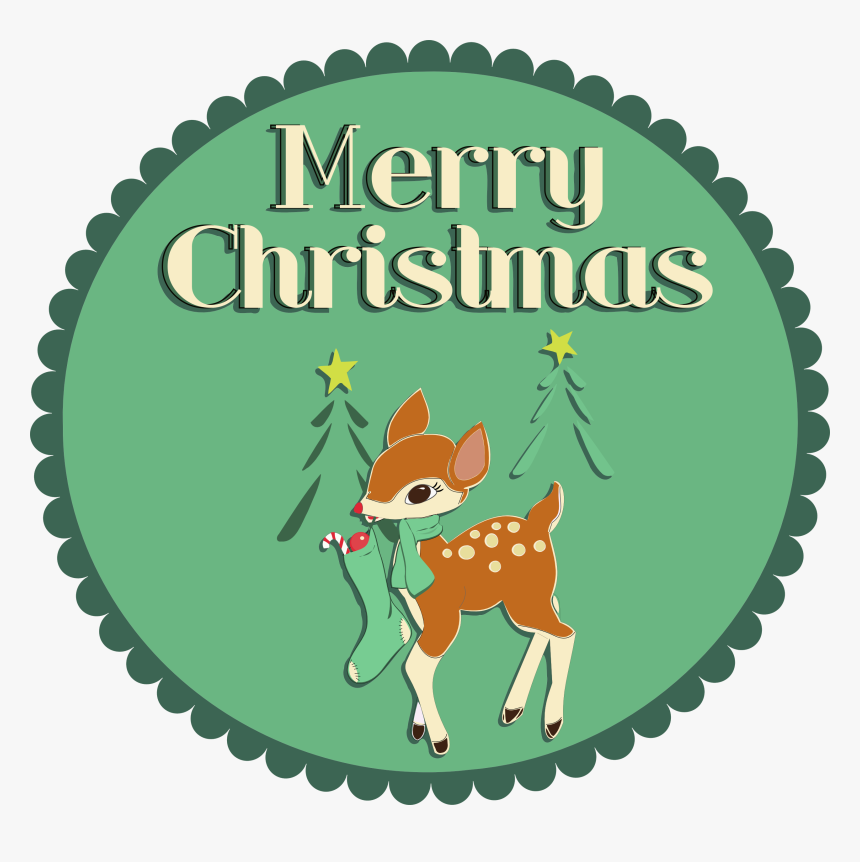 Merry Christmas Fawn, HD Png Download, Free Download
