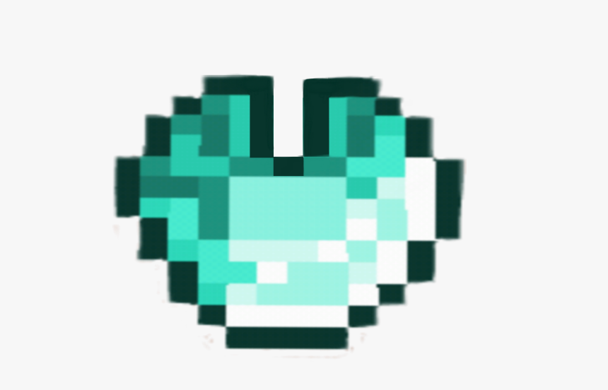 #minecraftheart #minecraft #diamond #diamondheart #minecraftdiamondheart - Pixel Art Half Heart, HD Png Download, Free Download