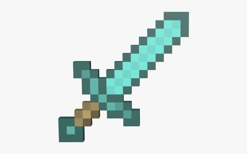 Enchanted Diamond Sword Transparent, HD Png Download, Free Download