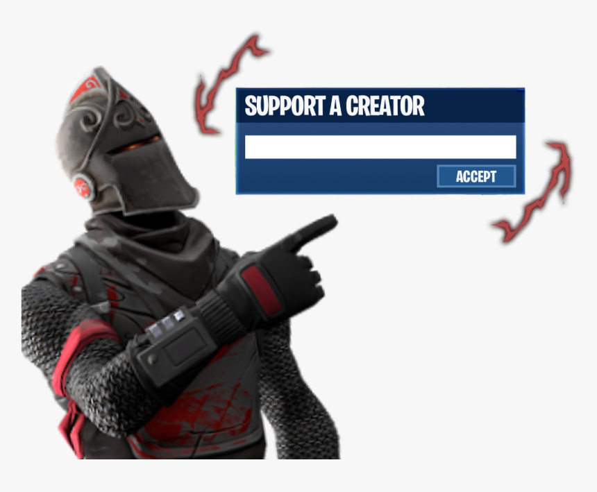 Black Knight Support A Creator Template - Fortnite Creator Code Template, HD Png Download, Free Download