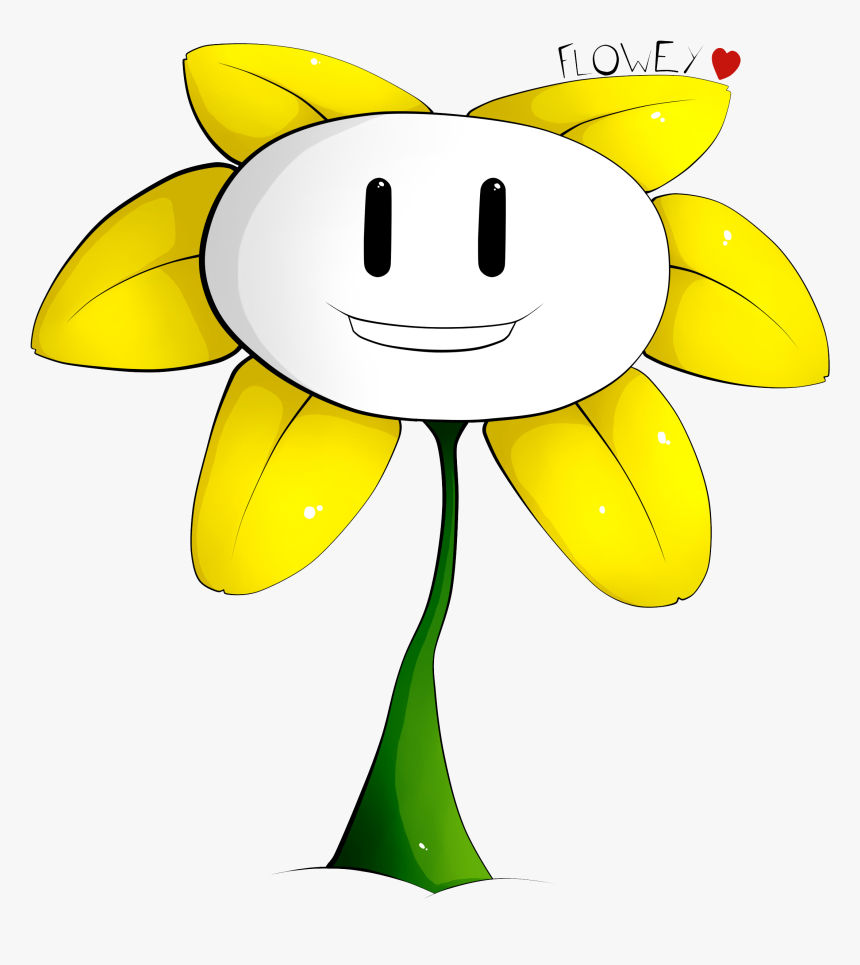 Flowey Face N°3- Undertale - Cartoon, HD Png Download, Free Download