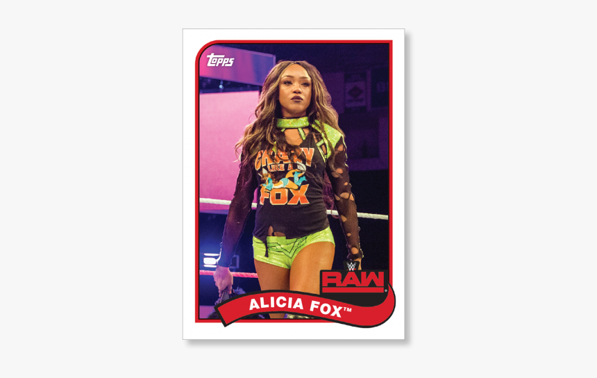 2018 Topps Wwe Heritage Alicia Fox Base Poster - Girl, HD Png Download, Free Download