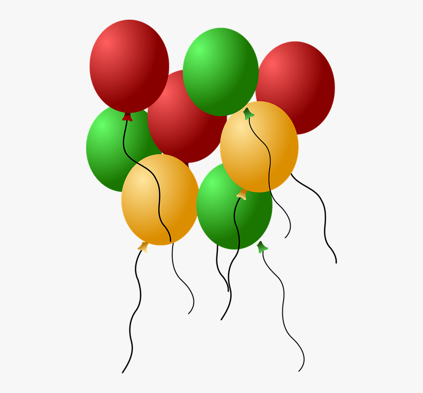 Bunte Luftballons Clipart - Vector Ulang Tahun Png, Transparent Png, Free Download