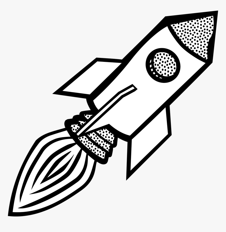 Rocket Line Art, HD Png Download, Free Download