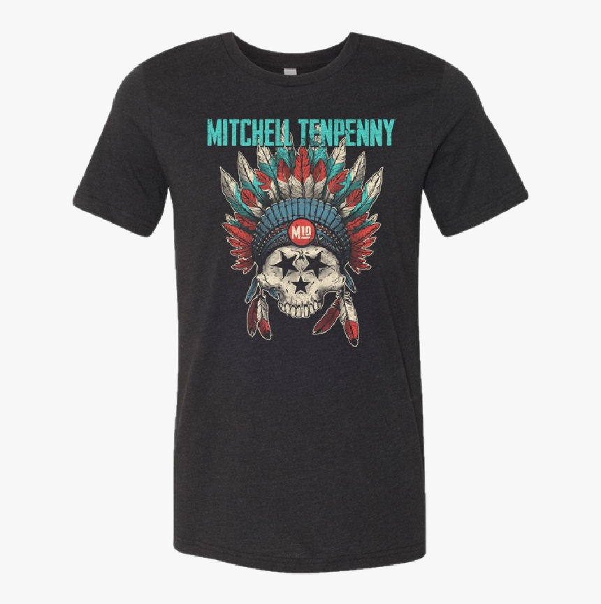 Mitchell Tenpenny Black Frost Tristar Skull Tee"
 Title="mitchell - T-shirt, HD Png Download, Free Download