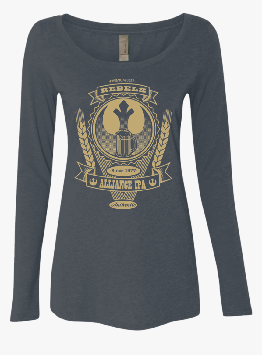 Rebel Alliance Ipa Women"s Triblend Long Sleeve Shirt - Long-sleeved T-shirt, HD Png Download, Free Download