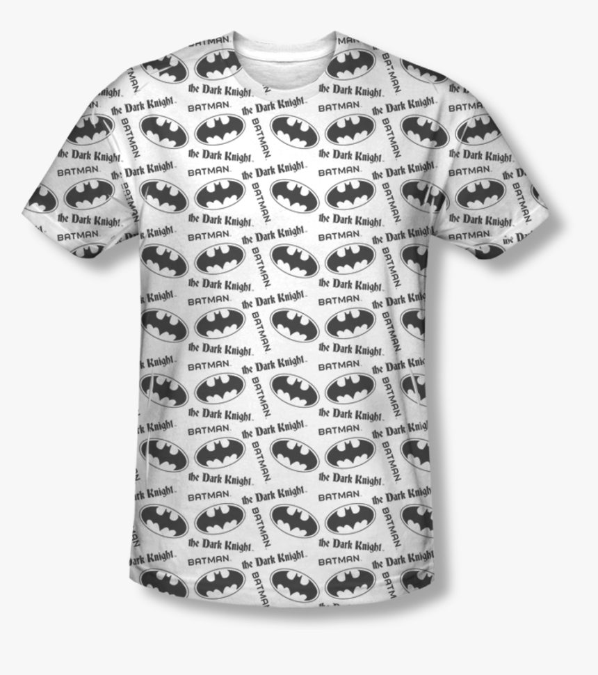 Batman™ Dark Knight Logos All Over T Shirt - Monochrome, HD Png Download, Free Download
