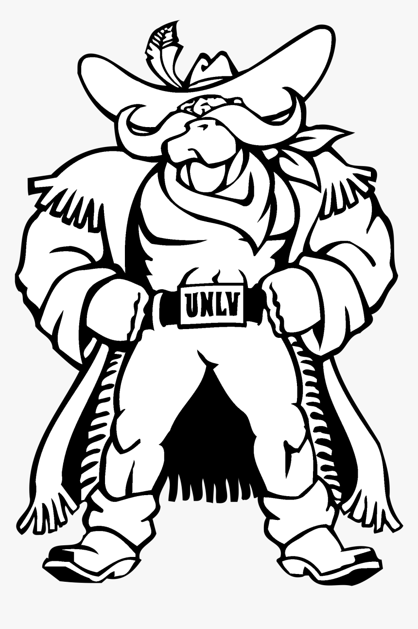 Unlv Rebels Logo Black And White - Unlv Rebels Logo, HD Png Download, Free Download