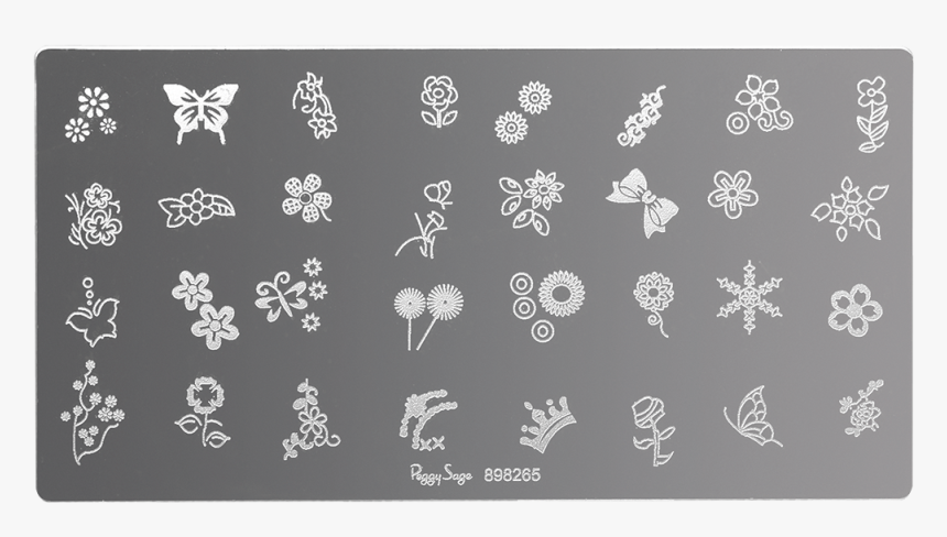 Nail Art Stamping Plate - Plaque Stamping Peggy Sage, HD Png Download, Free Download