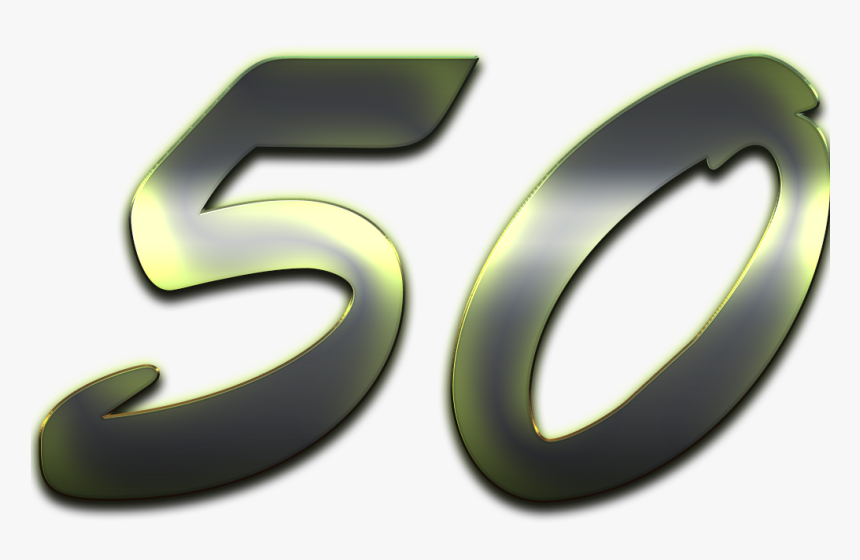 50 Number 3d Shining Png - Graphic Design, Transparent Png, Free Download