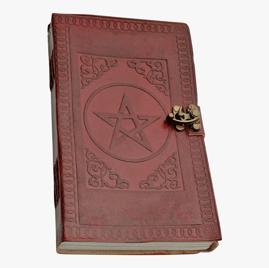 Pentagram Leather Journal With Lock - Wallet, HD Png Download, Free Download