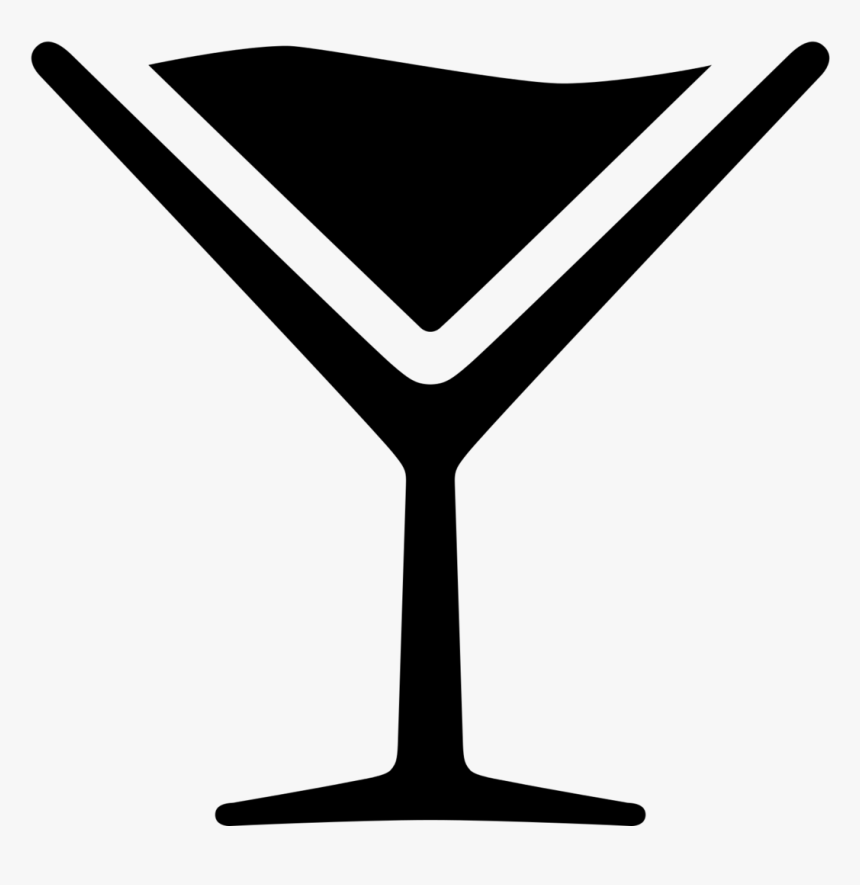 Drink Png Black - Martini Glass, Transparent Png, Free Download