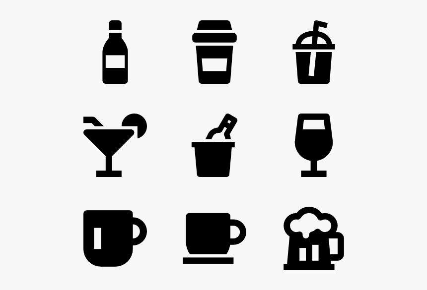 Drinks Icons No Background, HD Png Download, Free Download