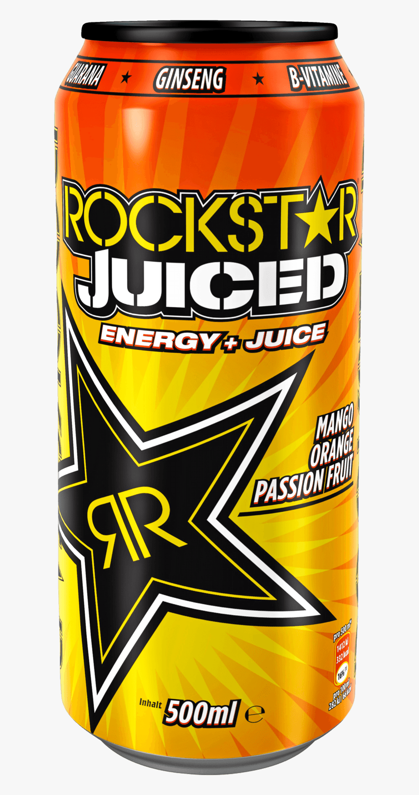 Rockstar Juiced Energy Juice Mango Orange Passion Fruit - Snack, HD Png Download, Free Download