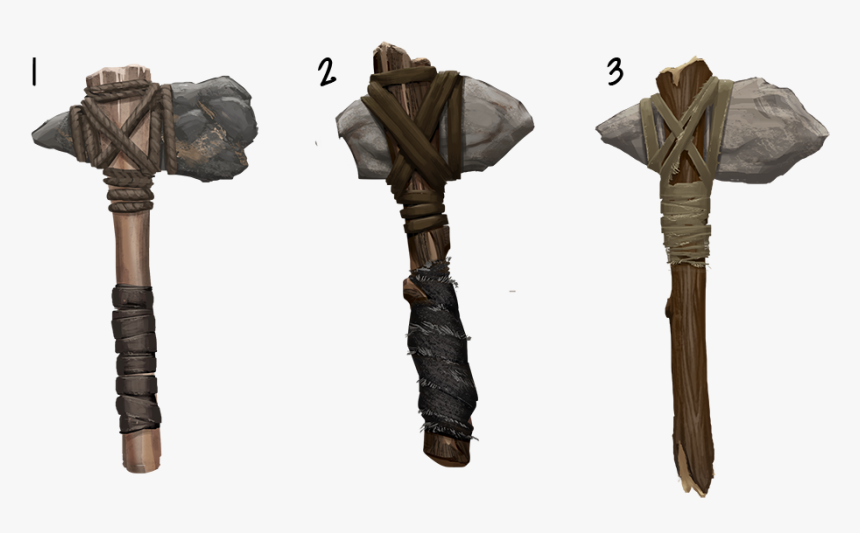 And A Bunch Of Stone Based Hatchets - Melee Weapon, HD Png Download, Free Download