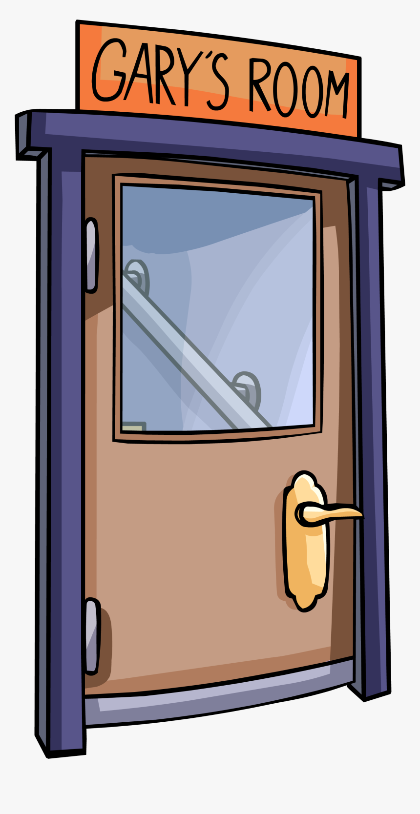 Club Penguin Rewritten Wiki - Home Door, HD Png Download, Free Download