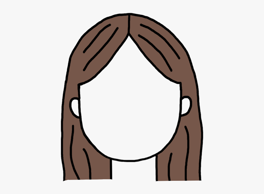 Straight Hair Clipart, HD Png Download, Free Download