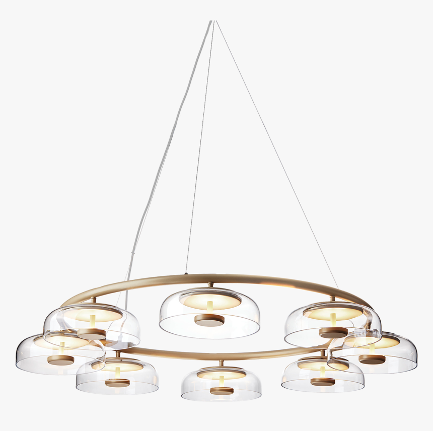 Nuura Blossi 8 Chandelier Lysekrone Glass Lamp Designer - Chandelier, HD Png Download, Free Download