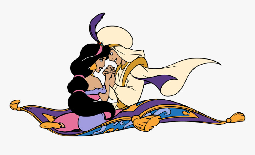 Jasmine Et Aladdin Coloriage, HD Png Download, Free Download