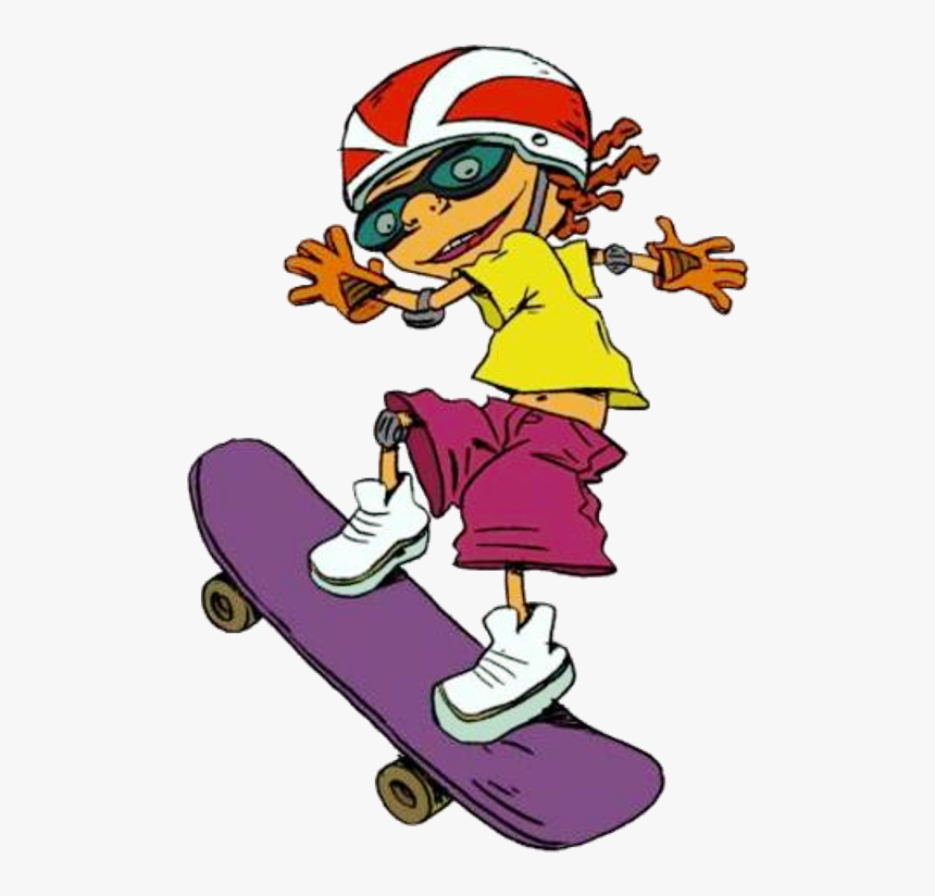 Otto Rocket On Skate Board-yw212 - Rocket Power Otto Skate, HD Png Download, Free Download