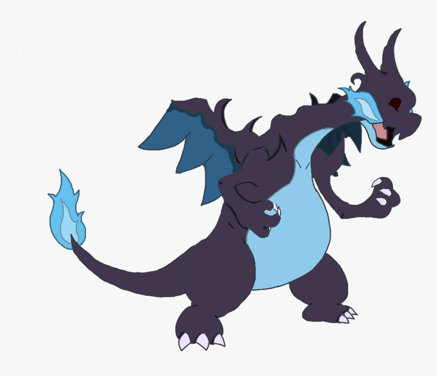 #freetoedit Mega Charizard X #doodle - Pokemon Mega Dragon, HD Png Download, Free Download