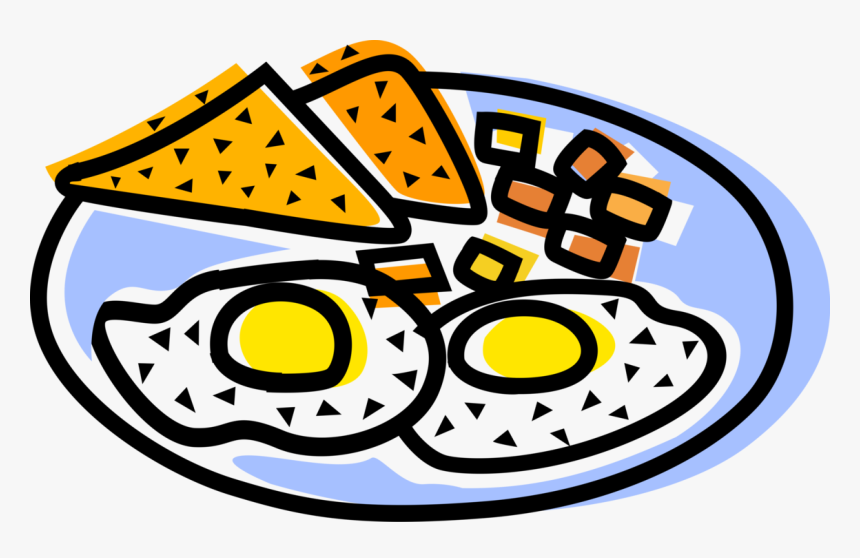 Vector Illustration Of Healthy Breakfast Sunny Side - Vector Sunny Side Up Png, Transparent Png, Free Download