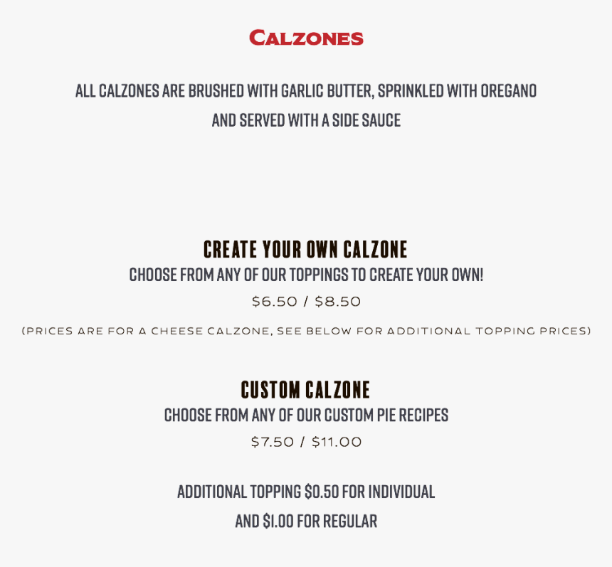 Calzones All Calzones Are Brushed With Garlic Butter, - Calzedonia, HD Png Download, Free Download