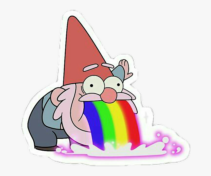 #rainbows #rainbow #elf #elves #dwarf #magic #esrarengizkasaba - Stickers De Gravity Falls, HD Png Download, Free Download