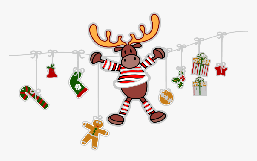Elf Clipart Sock - Christmas Lights Reindeer Png, Transparent Png, Free Download
