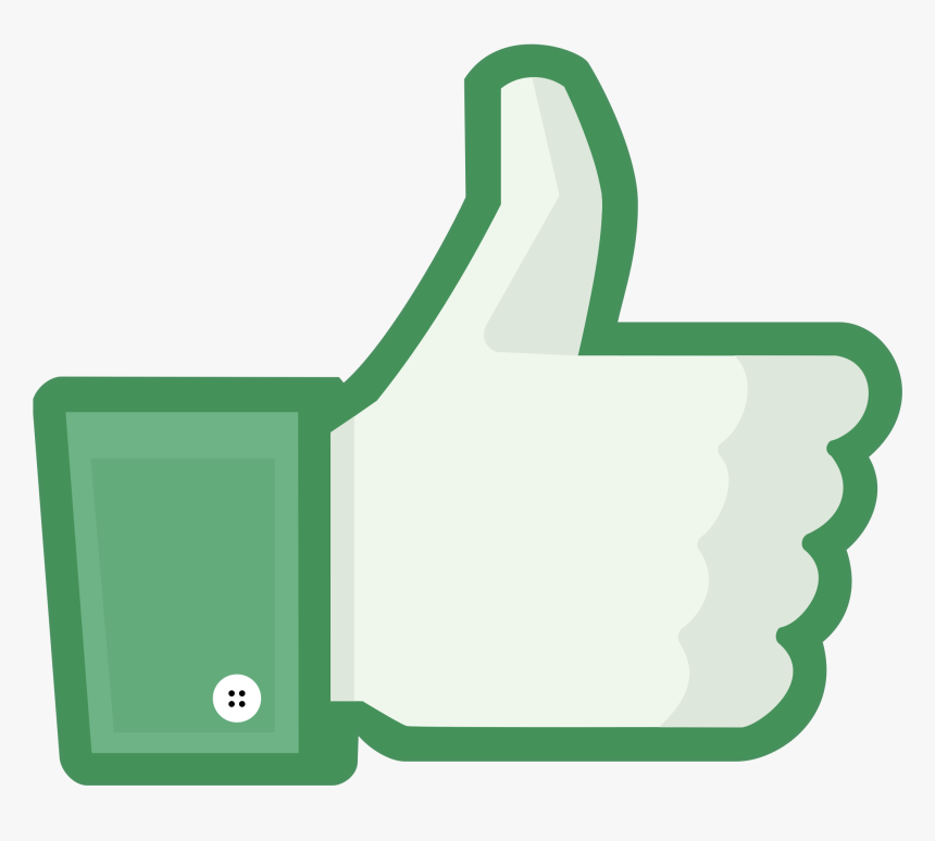 Facebook Like Thumb Green - Like Button Transparent Background, HD Png Download, Free Download