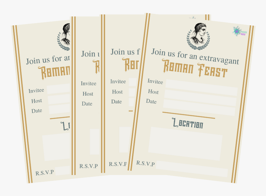 Roman Invite Bunch - Paper, HD Png Download, Free Download