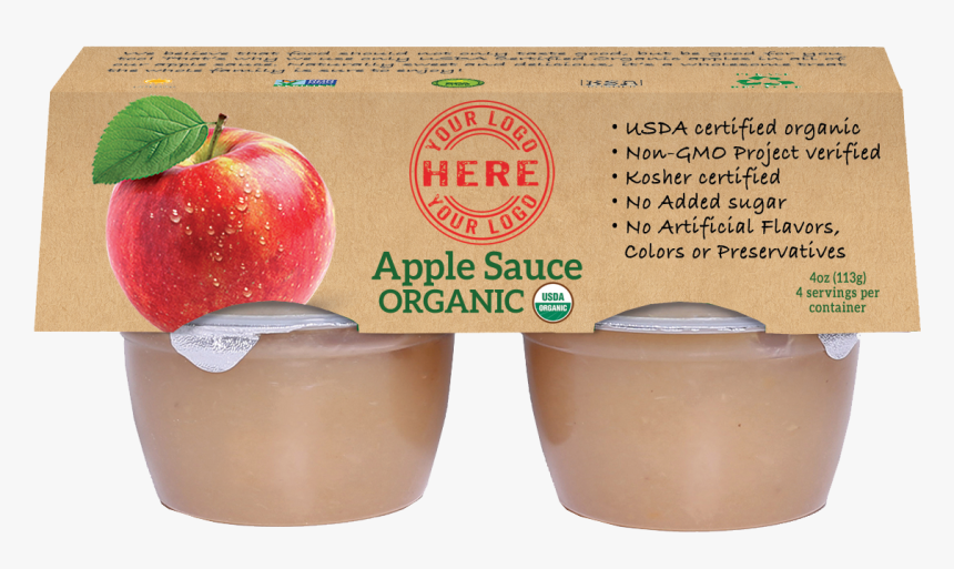 4 4oz Manzana Organic Applesauce Sleeve - Mcintosh, HD Png Download, Free Download