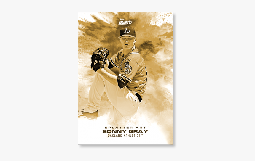 Sonny Gray 2017 Topps Bunt Baseball Splatter Art Poster - Poster, HD Png Download, Free Download