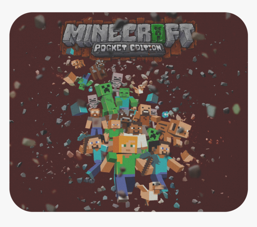 Minecraft Mouse Pad Explode & Shatter - Camisa Personalizada Minecraft Preto, HD Png Download, Free Download