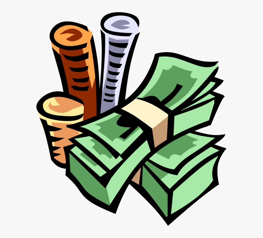 Vector Illustration Of Stack Of Currency Coins And, HD Png Download, Free Download