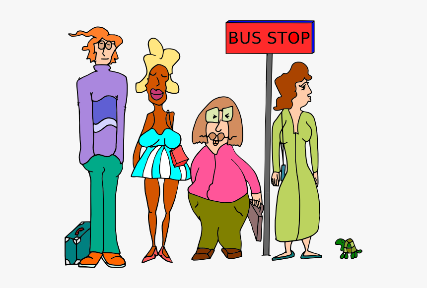 Bus Stop - Cartoon, HD Png Download, Free Download