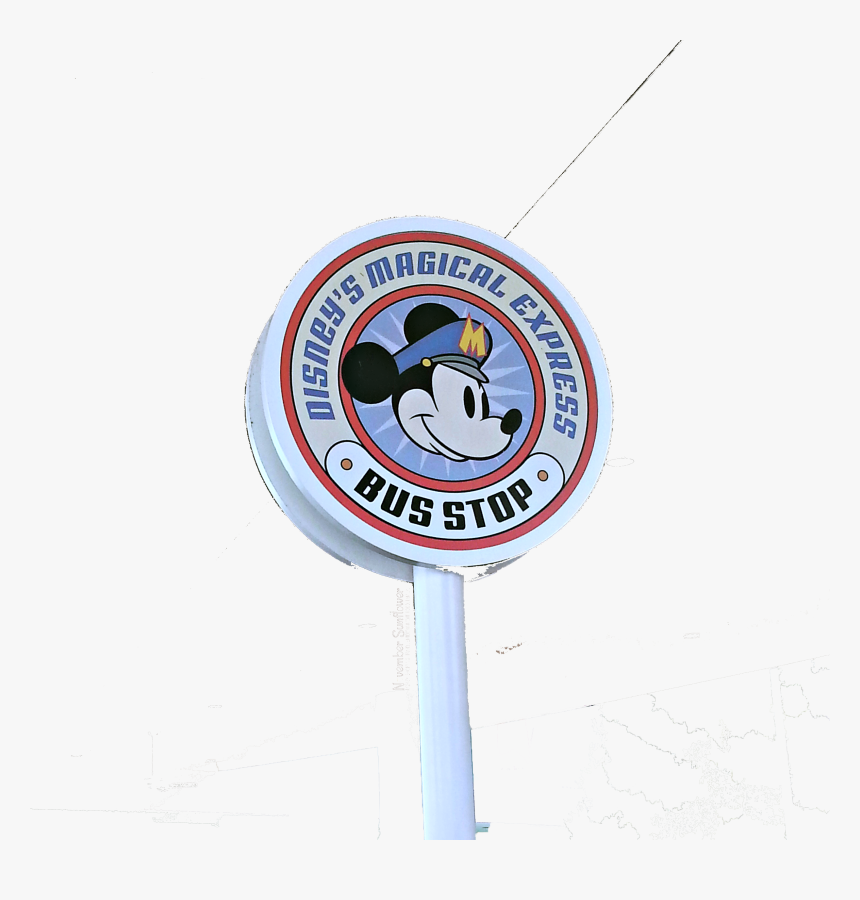 Disney Pop Century Magical Express Bus Stop - Traffic Sign, HD Png Download, Free Download