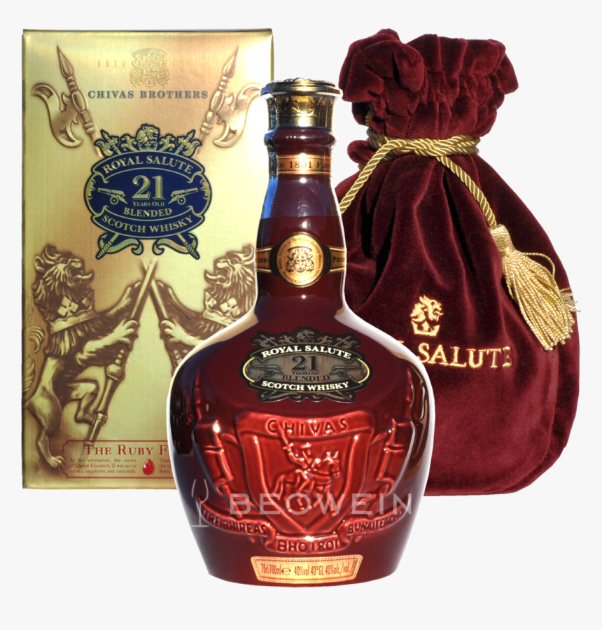 Chivas Regal 21 Jahre Royal Salute Ruby 0,7 L - Whisky Chivas Regal 21, HD Png Download, Free Download