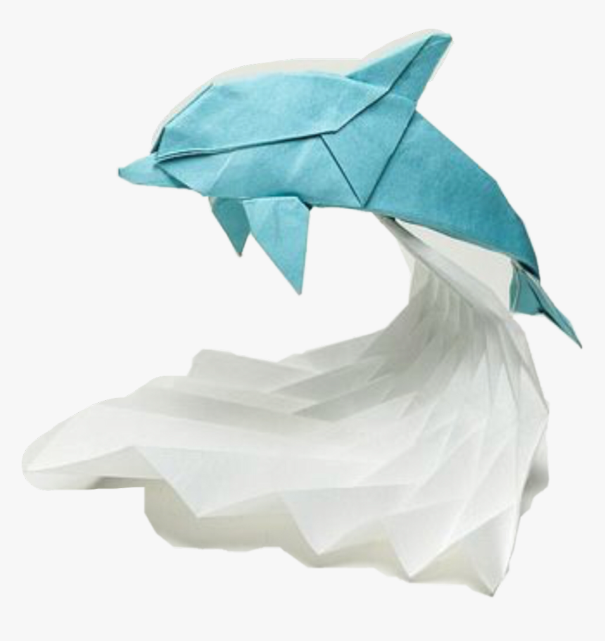 Dolphin Origami , Png Download - Origami Dolphin, Transparent Png, Free Download