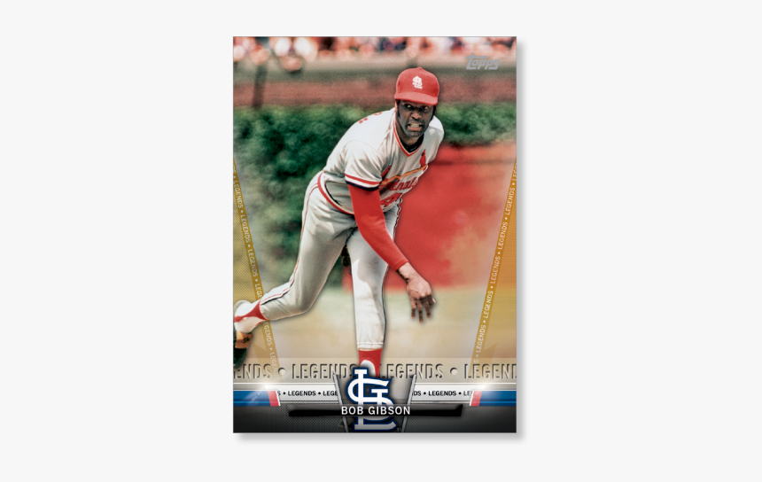 2018 Topps Baseball Series 2 Bob Gibson Salute Poster - College Softball, HD Png Download, Free Download