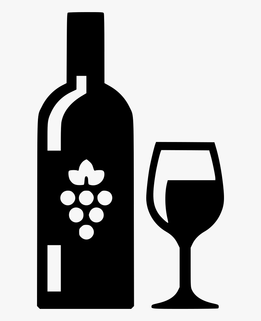 Wine - Wine Bottle And Glass Clipart, HD Png Download, Free Download