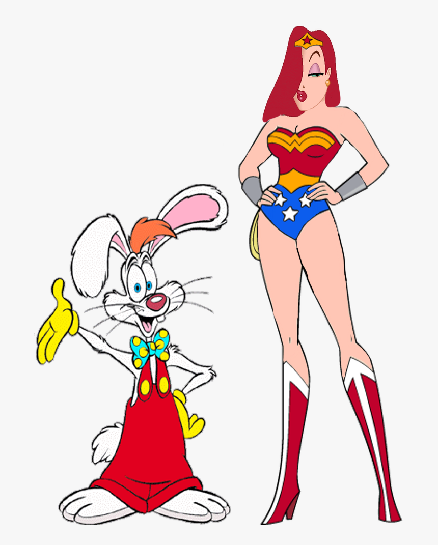 Jessica Rabbit As Wonder Woman With Roger Rabbit, HD Png Download, Free Download