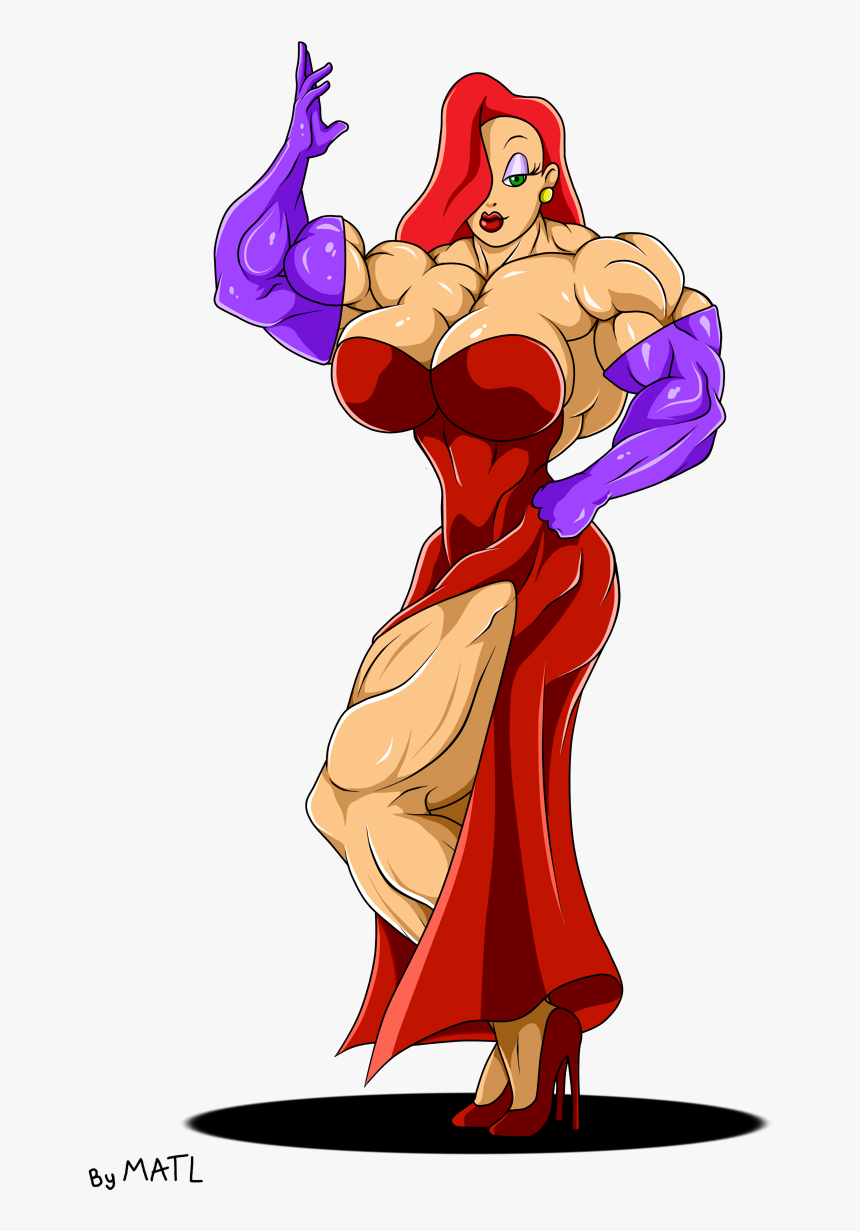 Jessica Rabbit - Jessica Rabbit With Muscles, HD Png Download, Free Download